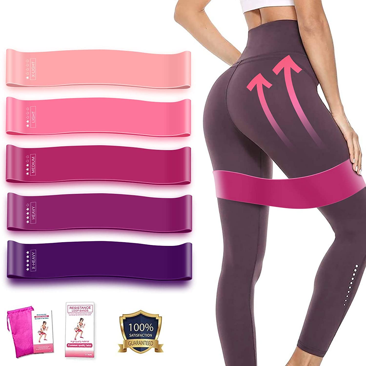 Training Fitness Exercise Gym Strength Resistance Loop Bands for Legs and Butt Pilates Sport Yoga Crossfit Workout Equipment