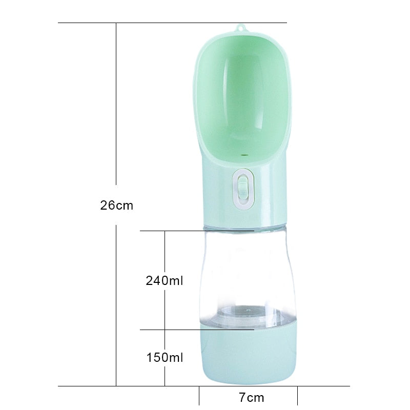 Portable Pet Water Bottle & Feeder