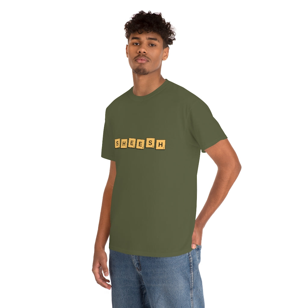 SHEESH Scrabble Inspired Unisex Heavy Cotton Tee