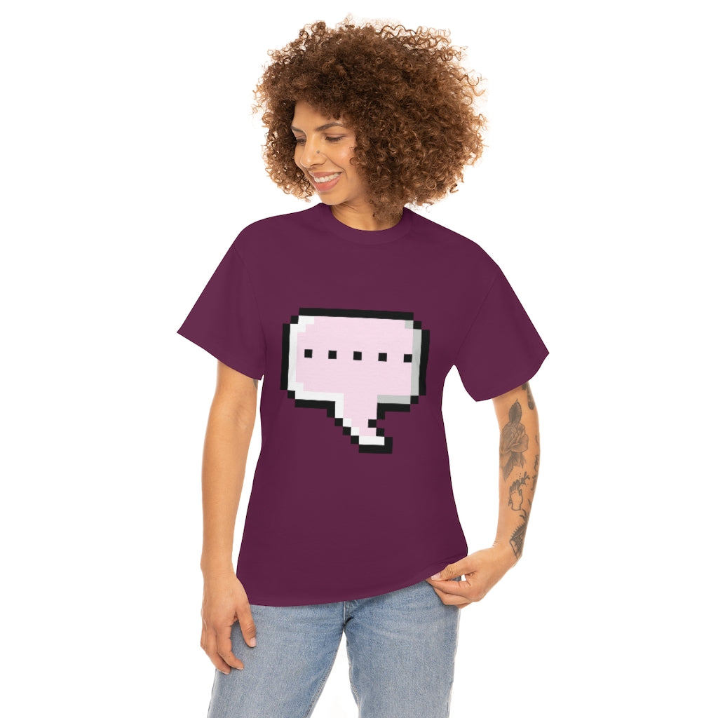 DOT DOT DOT MESSAGE BUBBLE...Unisex Heavy Cotton Tee