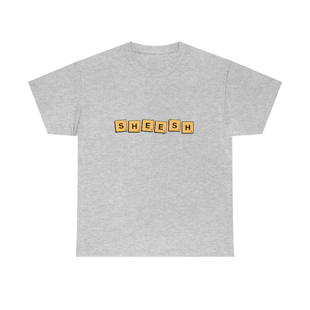 SHEESH Scrabble Inspired Unisex Heavy Cotton Tee