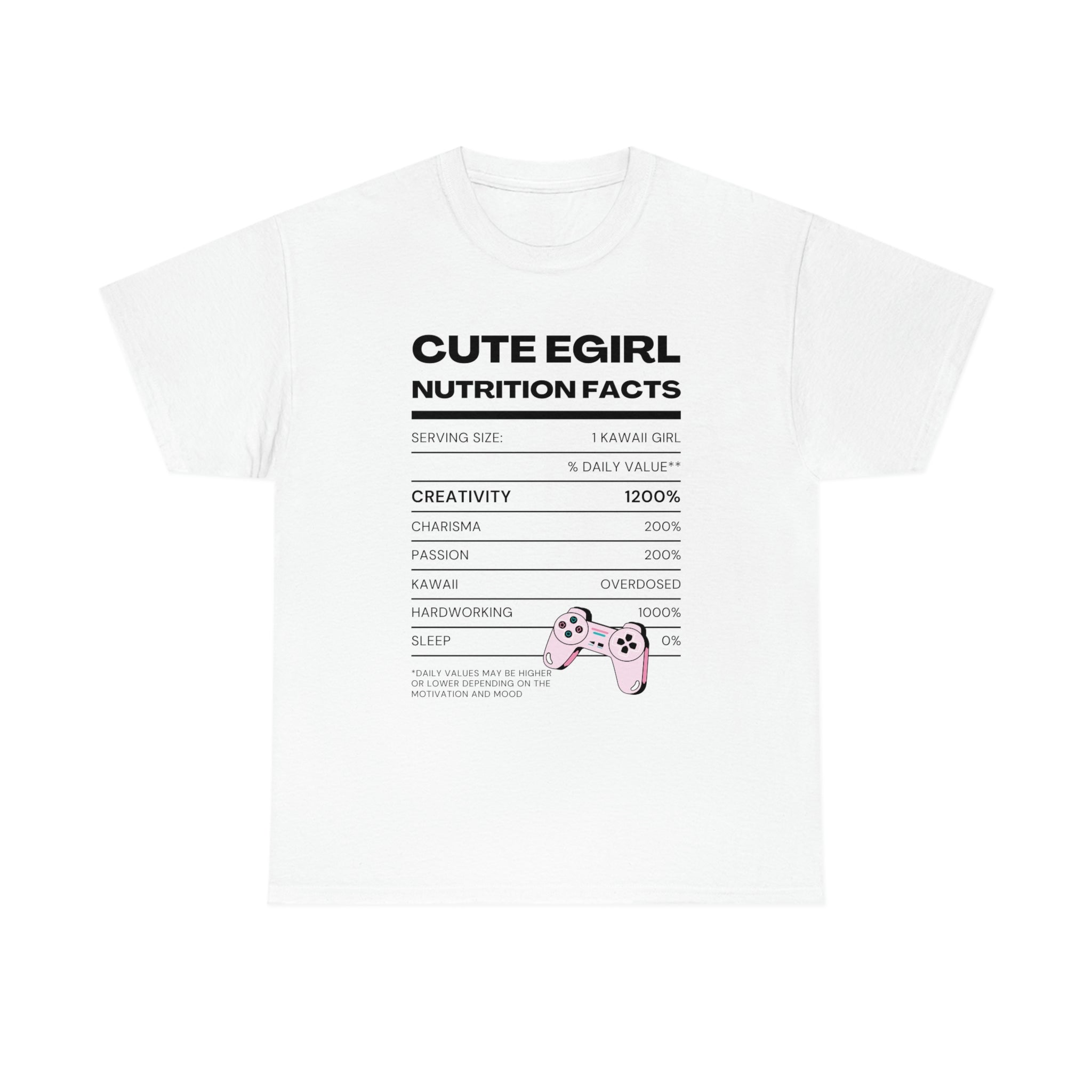 Nutrition Label Tee: Kawaii E-Girl