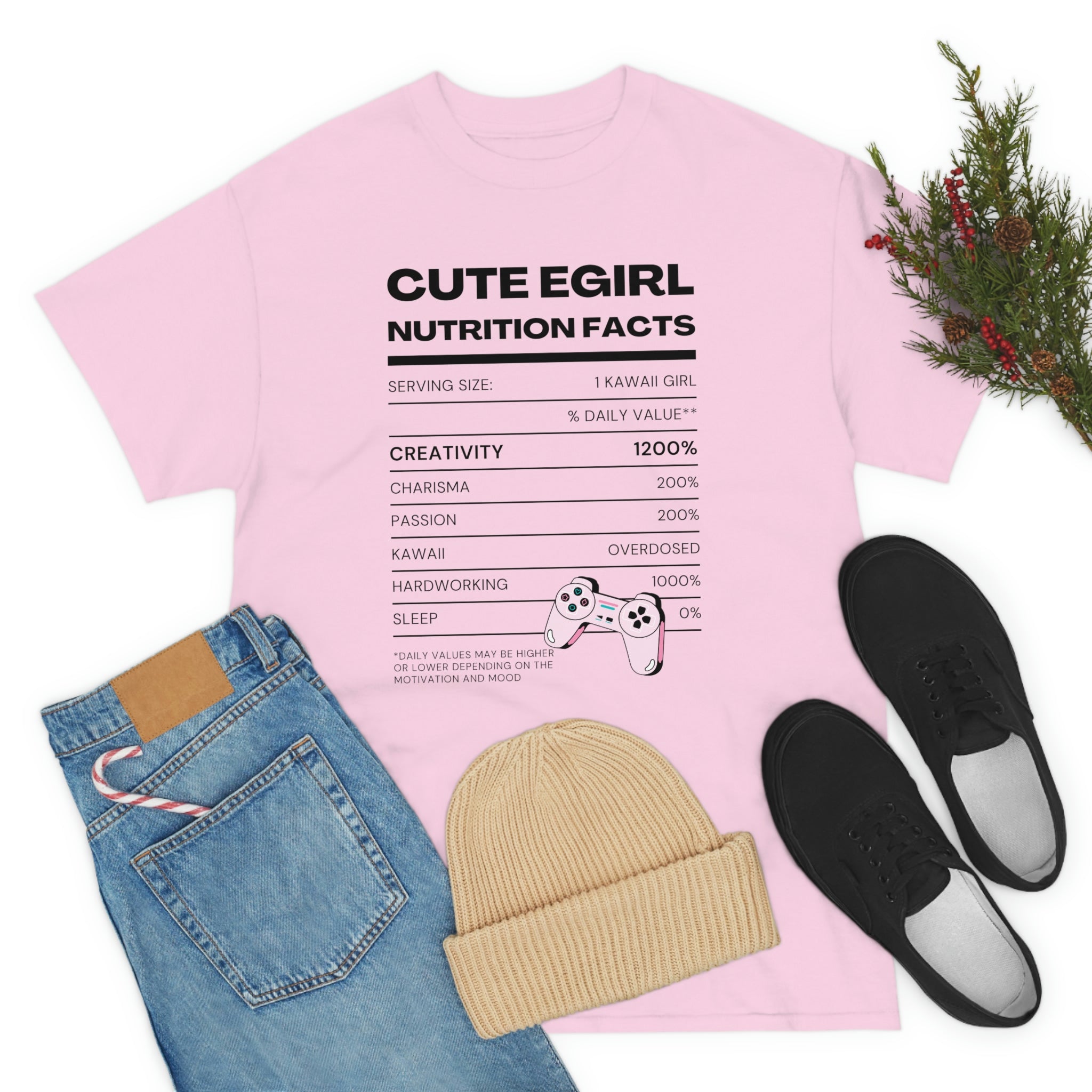 Nutrition Label Tee: Kawaii E-Girl