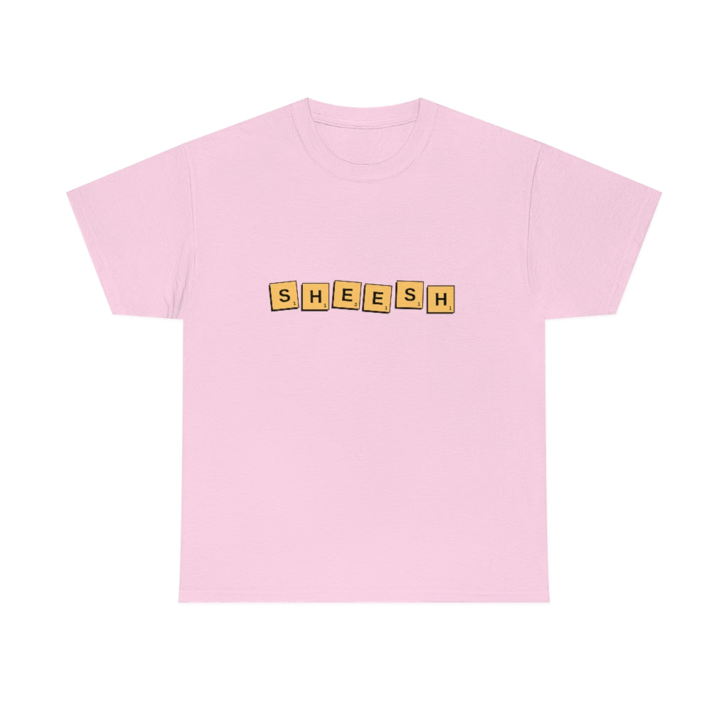 SHEESH Scrabble Inspired Unisex Heavy Cotton Tee