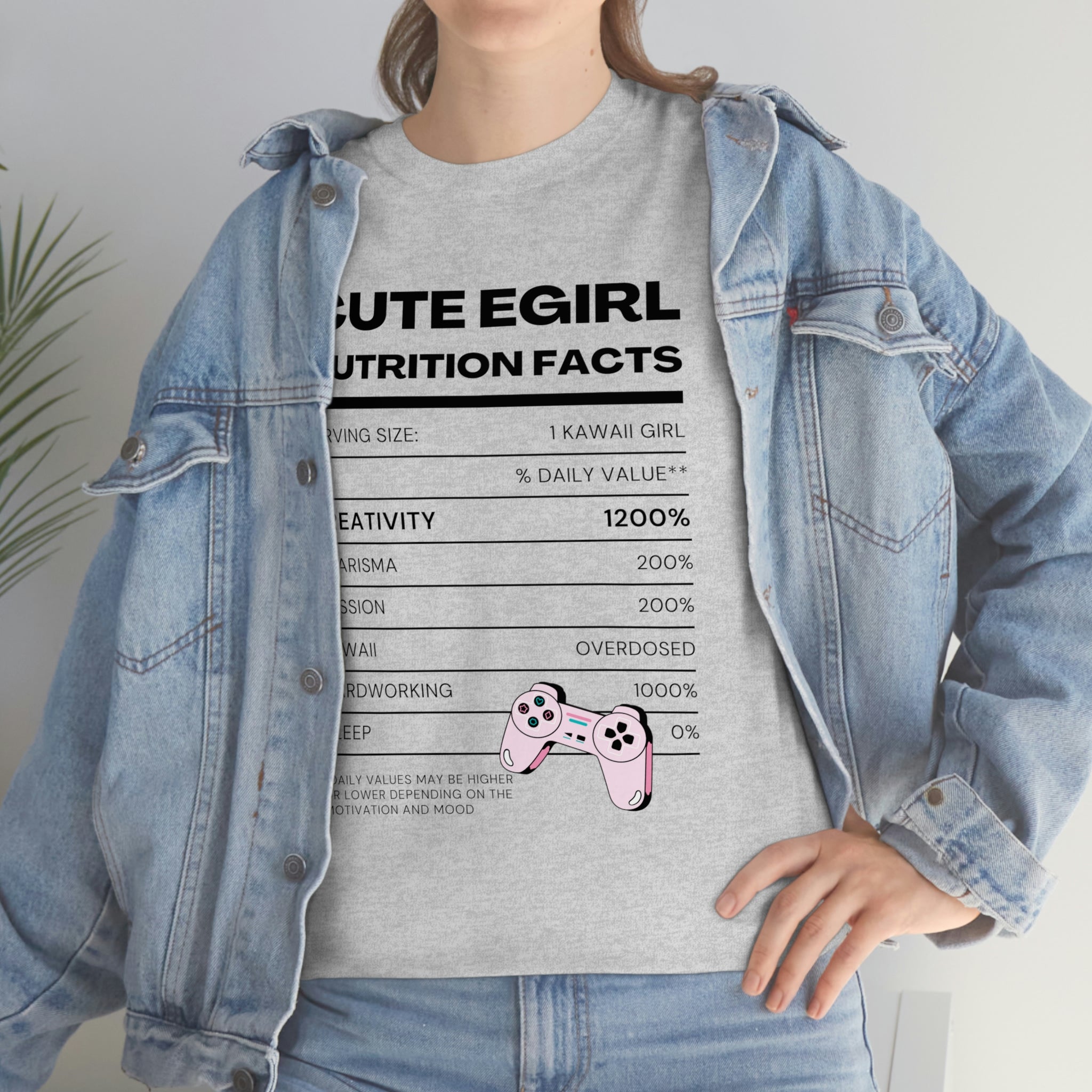 Nutrition Label Tee: Kawaii E-Girl