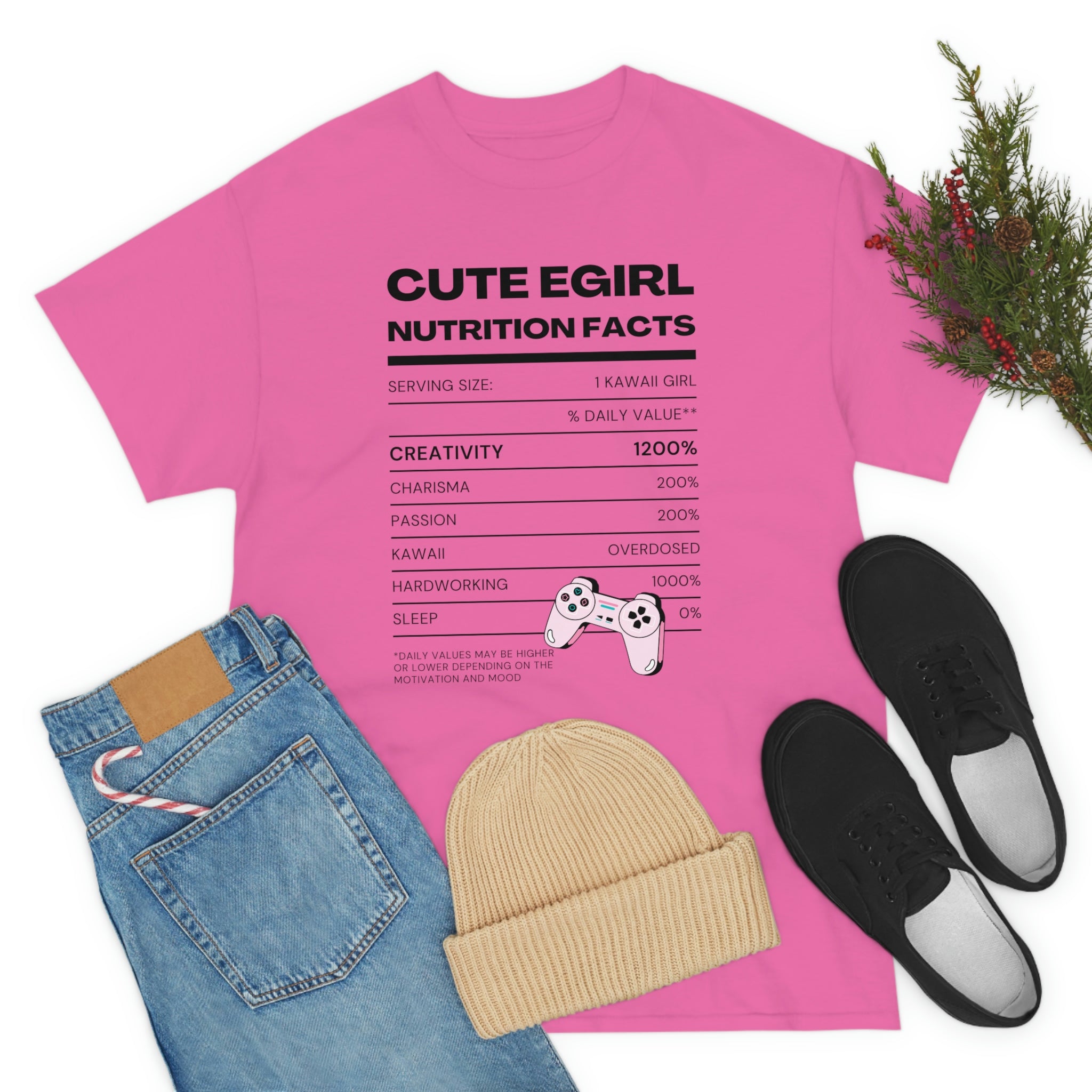 Nutrition Label Tee: Kawaii E-Girl