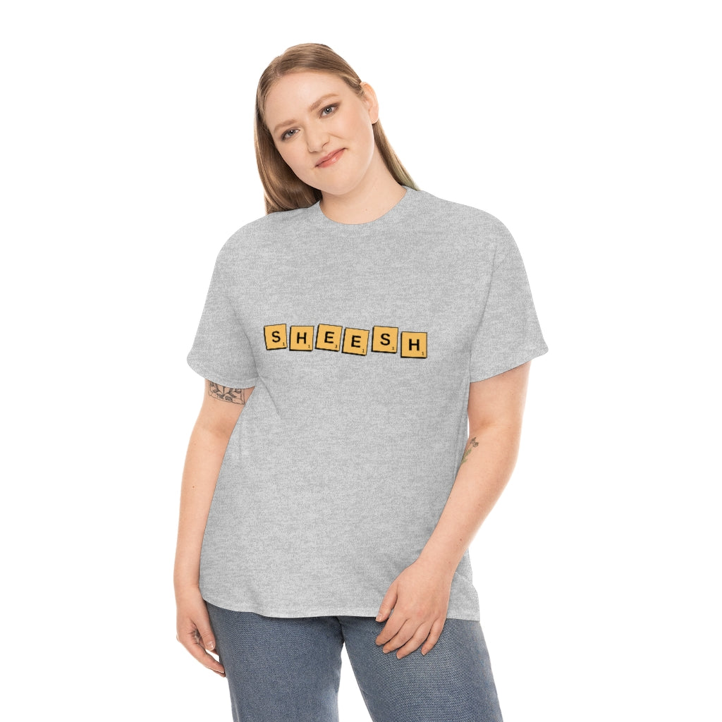 SHEESH Scrabble Inspired Unisex Heavy Cotton Tee