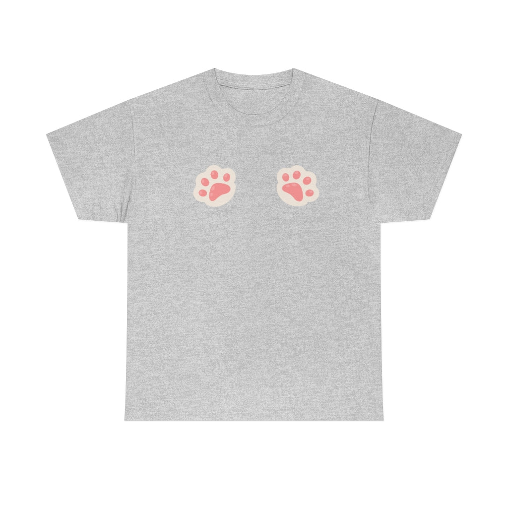 TOE BEANS Cat Paw Unisex Heavy Cotton Tee