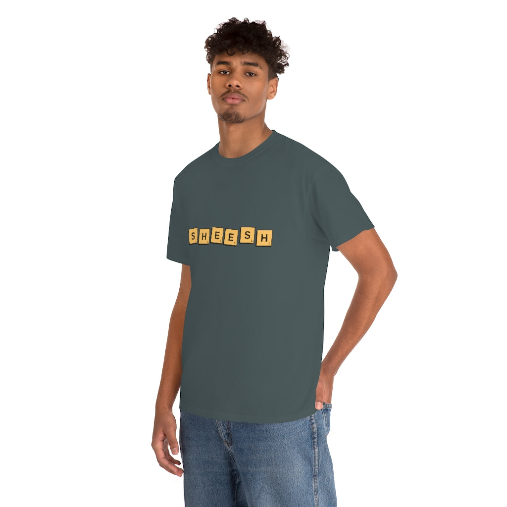 SHEESH Scrabble Inspired Unisex Heavy Cotton Tee