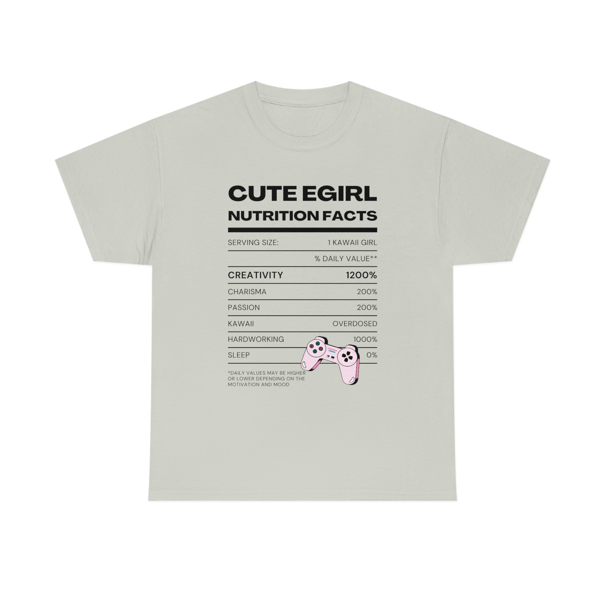 Nutrition Label Tee: Kawaii E-Girl