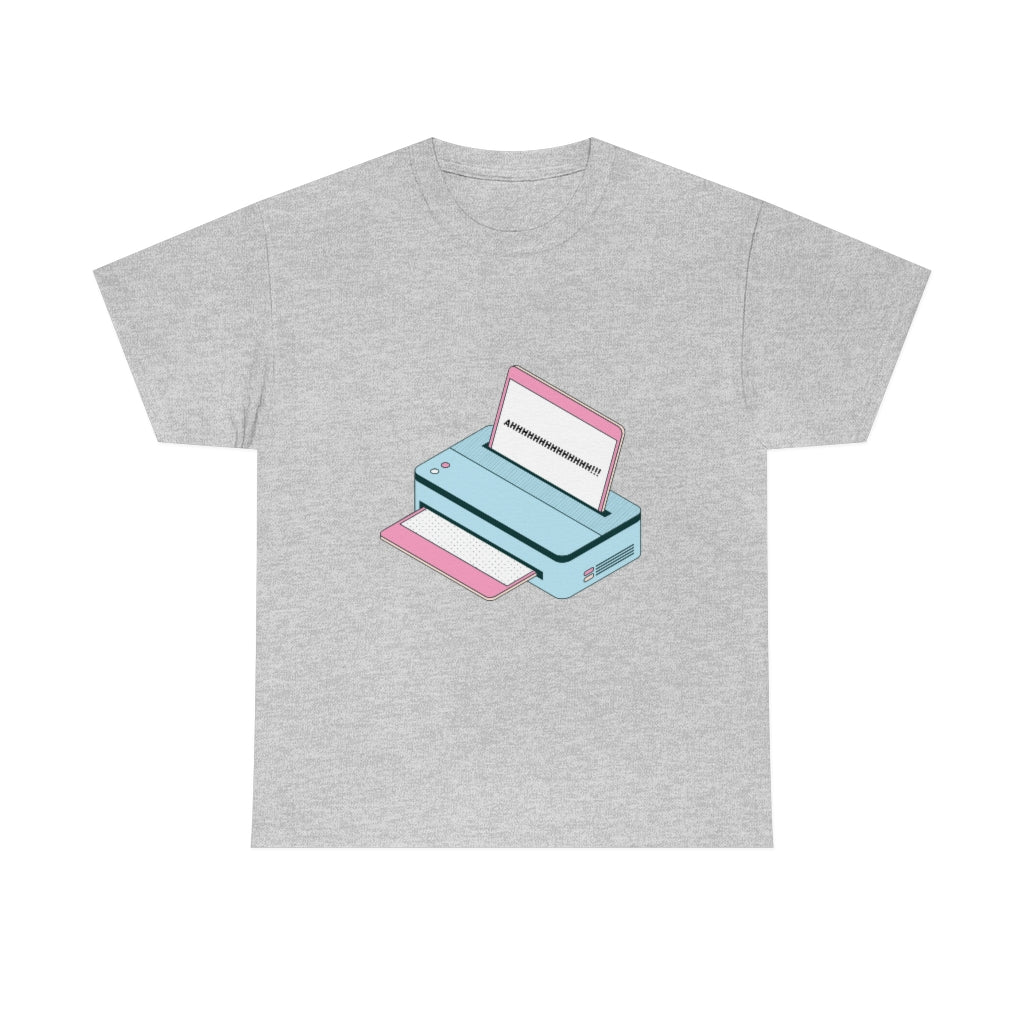 AHHHHHH Computer Message Unisex Heavy Cotton Tee