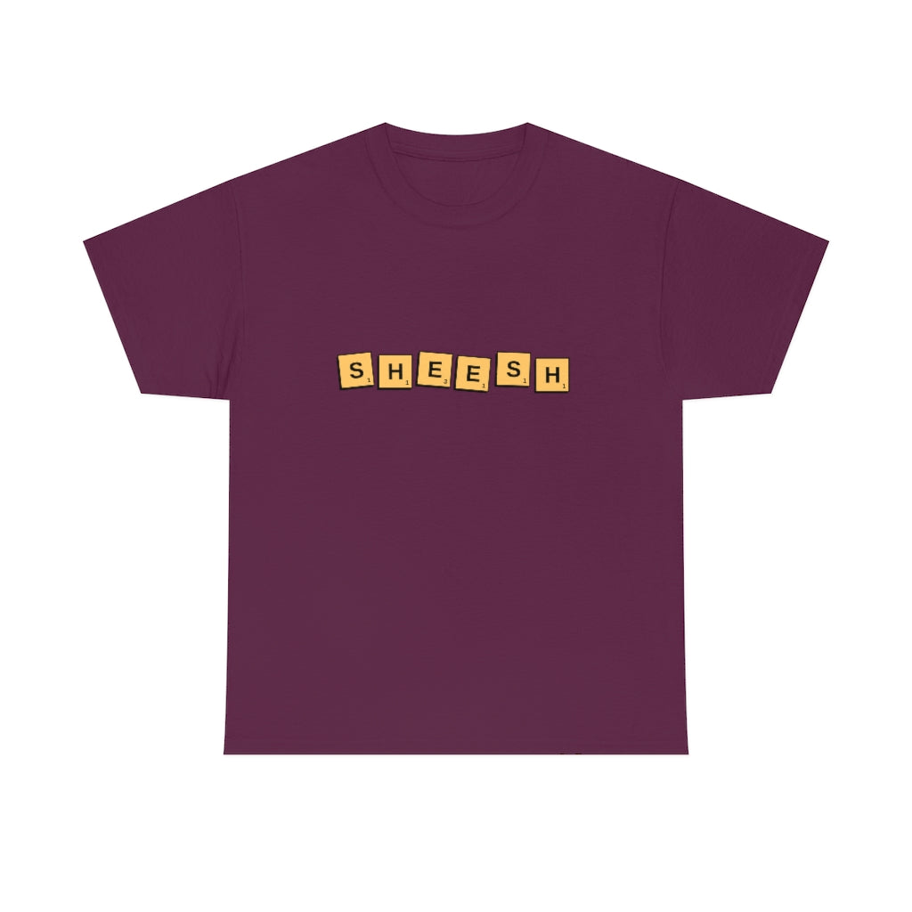 SHEESH Scrabble Inspired Unisex Heavy Cotton Tee