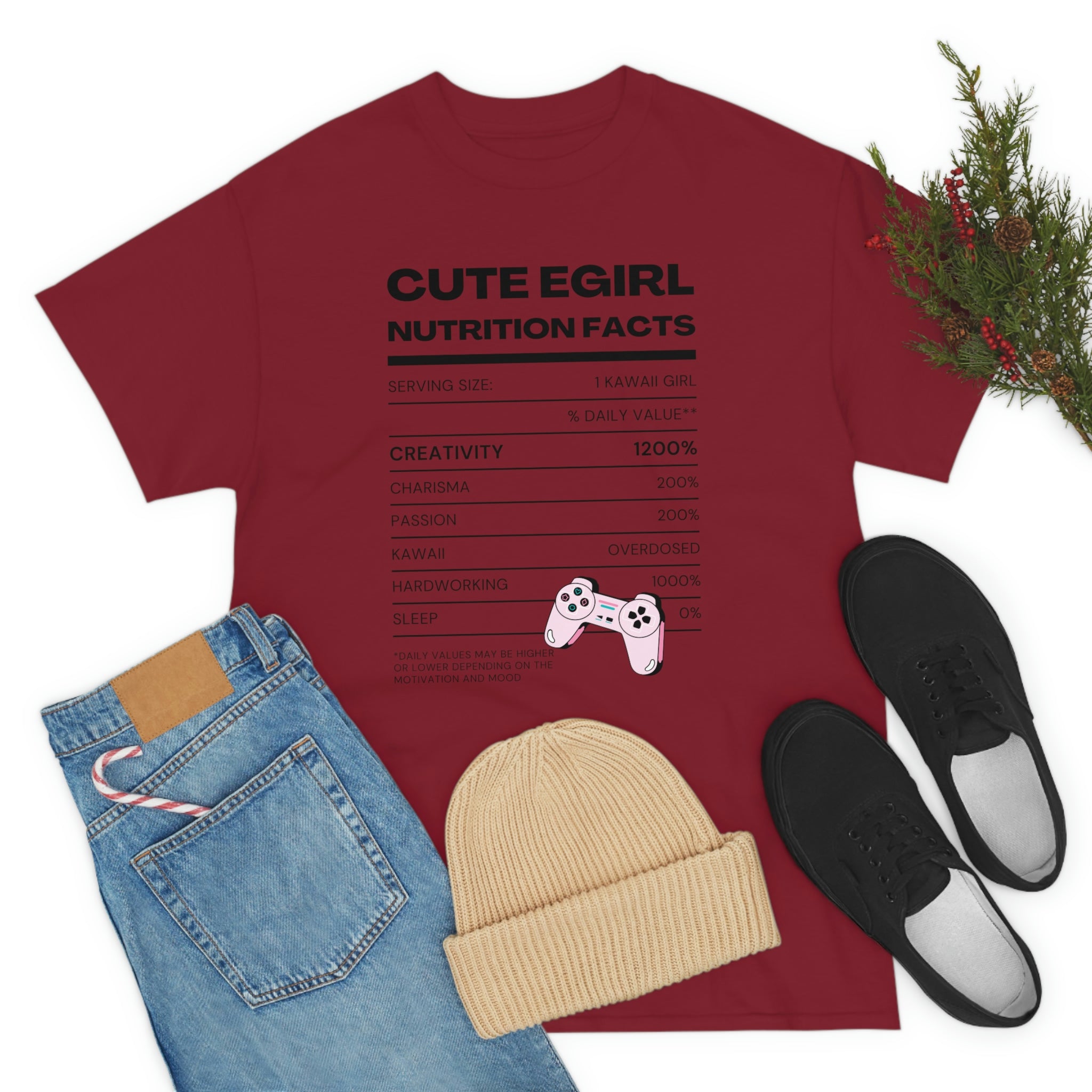 Nutrition Label Tee: Kawaii E-Girl