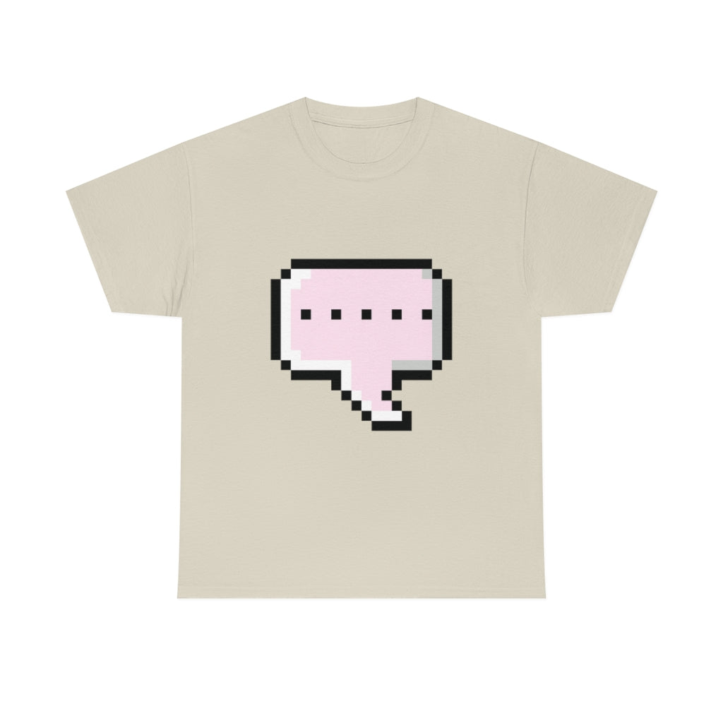 DOT DOT DOT MESSAGE BUBBLE...Unisex Heavy Cotton Tee