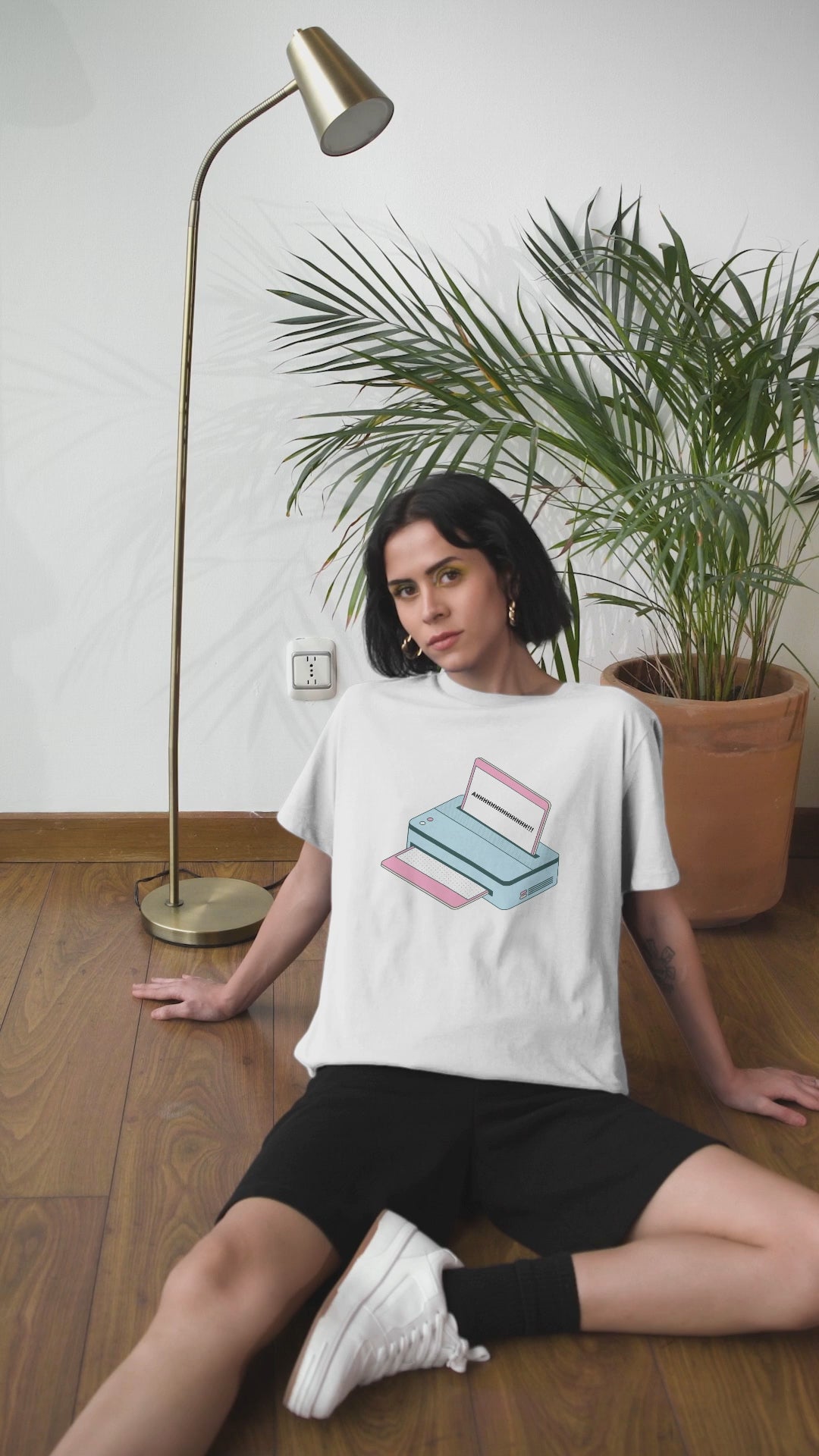 AHHHHHH Computer Message Unisex Heavy Cotton Tee