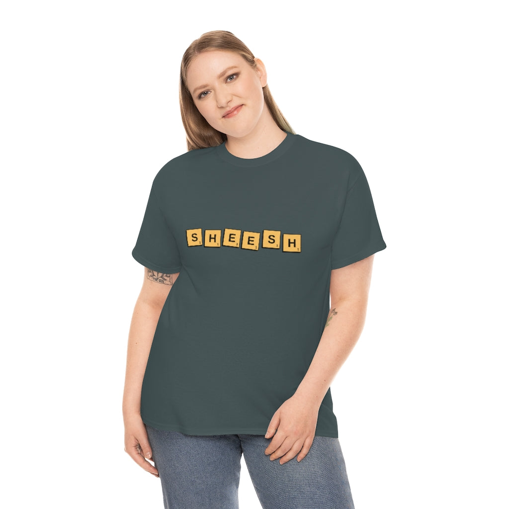 SHEESH Scrabble Inspired Unisex Heavy Cotton Tee