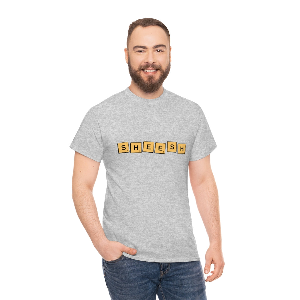 SHEESH Scrabble Inspired Unisex Heavy Cotton Tee