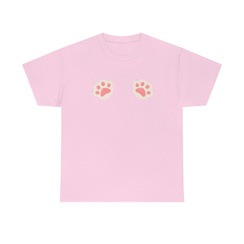 TOE BEANS Cat Paw Unisex Heavy Cotton Tee