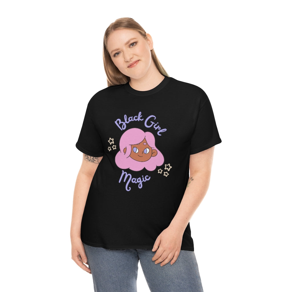 Kawaii Anime Black Girl Magic Heavy Cotton Tee