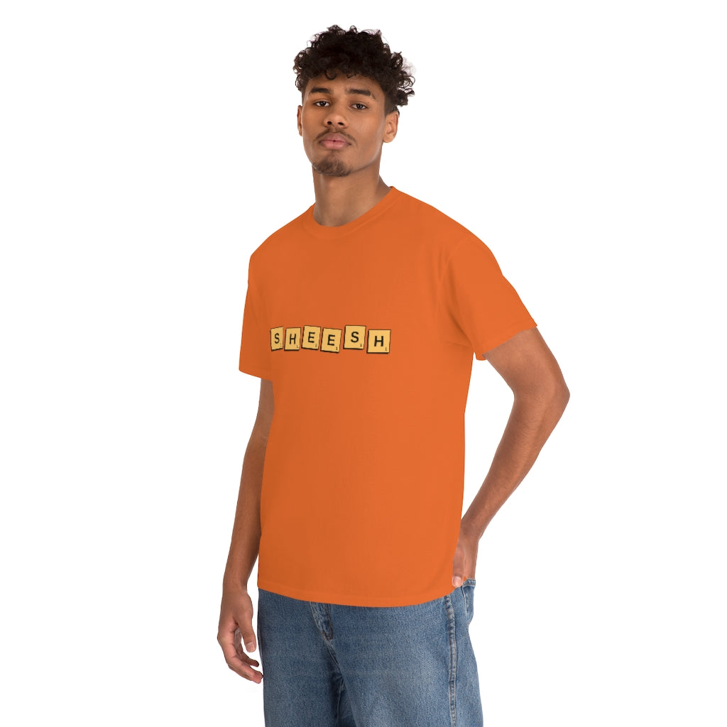 SHEESH Scrabble Inspired Unisex Heavy Cotton Tee