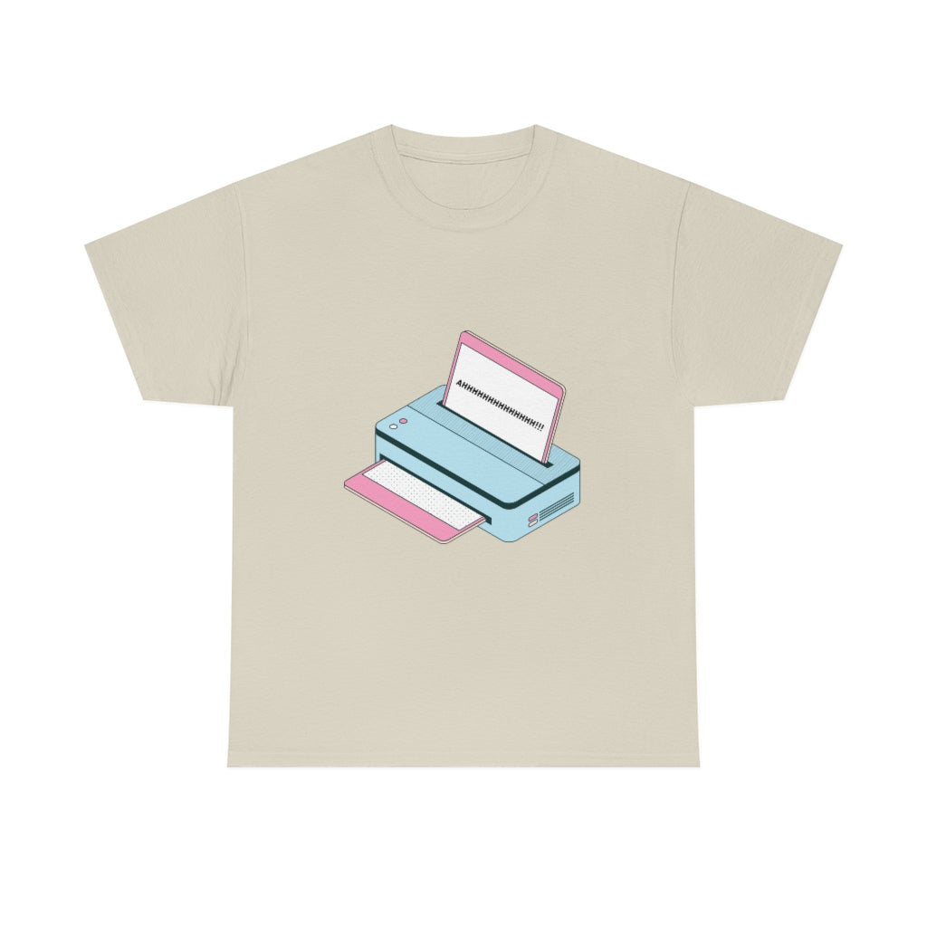 AHHHHHH Computer Message Unisex Heavy Cotton Tee