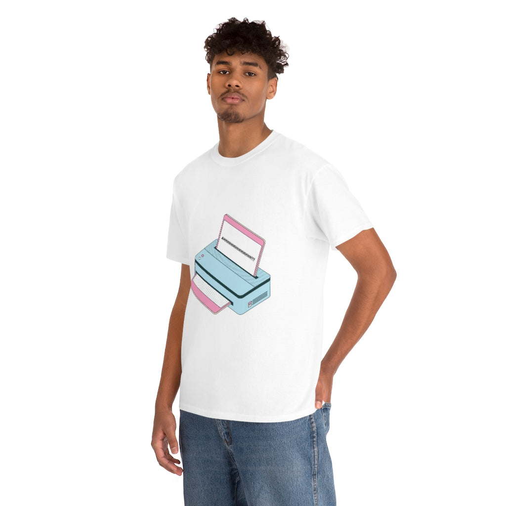 AHHHHHH Computer Message Unisex Heavy Cotton Tee