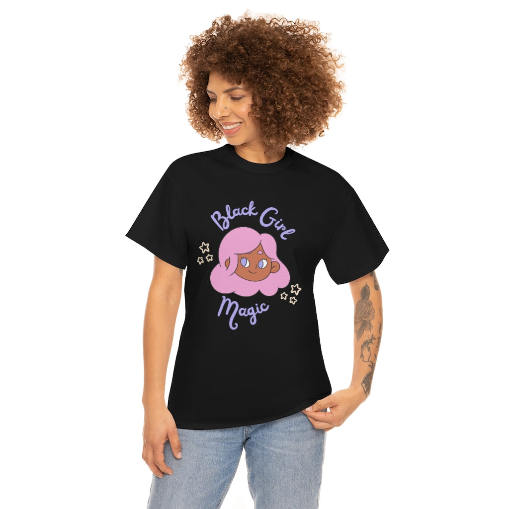 Kawaii Anime Black Girl Magic Heavy Cotton Tee