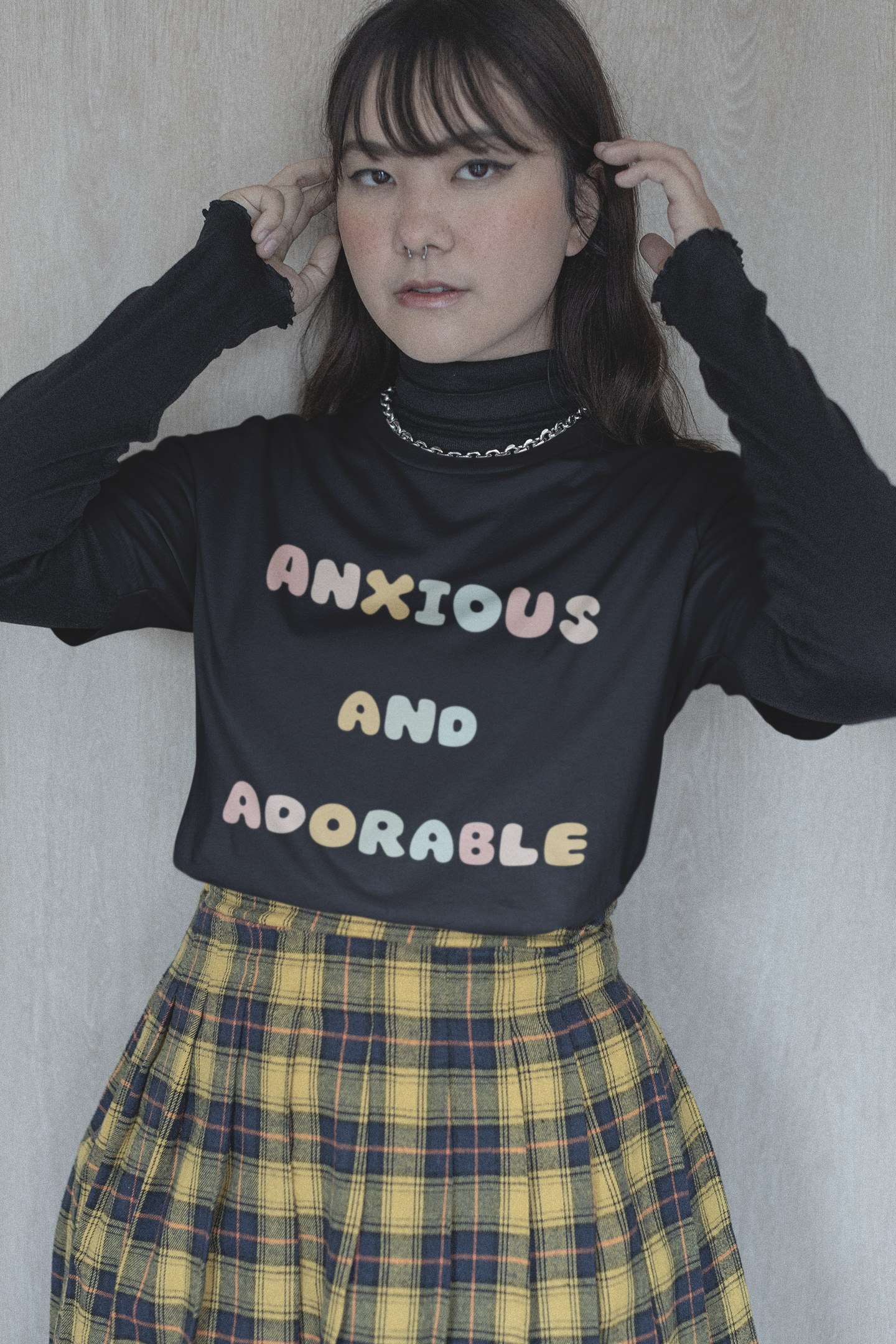 Anxious and Adorable Unisex Heavy Cotton Tee