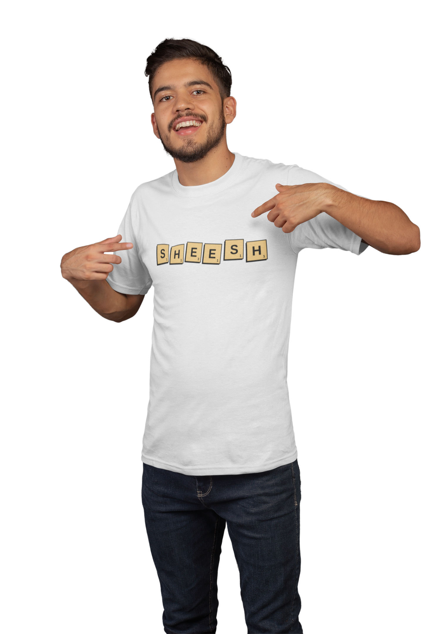 SHEESH Scrabble Inspired Unisex Heavy Cotton Tee